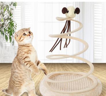 Großhandel B2B Katzenspielzeug Plüsch Feder Katzenball